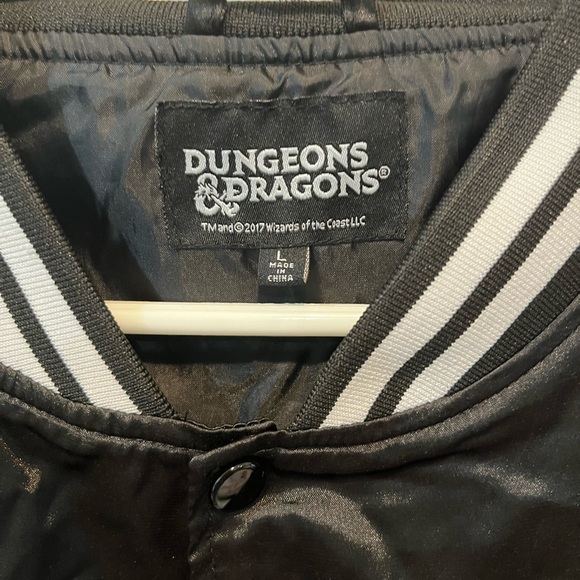 Dungeons & Dragons Prince Of Demons Demogorgon Satin Like Varsity Jacket Large - Picture 5 of 9